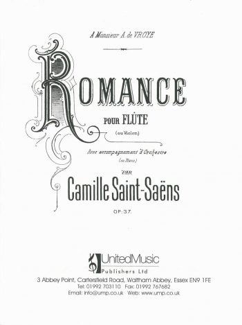 SAINT-SAËNS, Camille : Romance Op.37