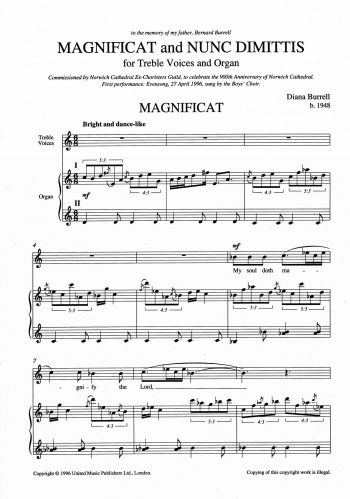 BURRELL, Diana : Magnificat and Nunc Dimittis